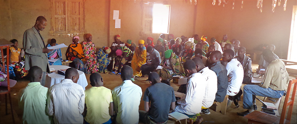 A Burundi Christ group gathers to study the Word