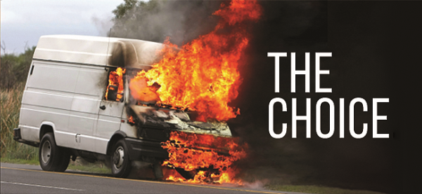 The Choice_EHC Van on Fire